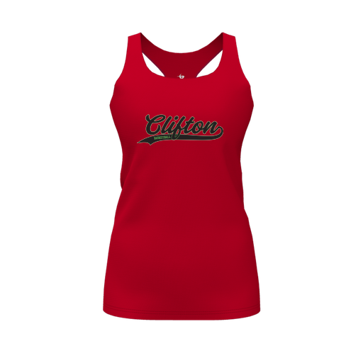 [FT0TRBRD-FYS-LOGO2] Decker Racerback Tank Top (Female Youth S, Red, Logo 2)
