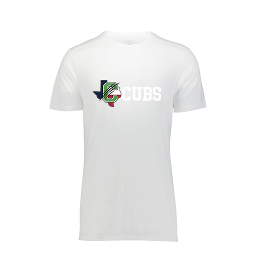 [FTSCUBWH-AS-LOGO3] Decker Men's Tri-Blend T-Shirt - Short Sleeve (Adult S, White, Logo 3)