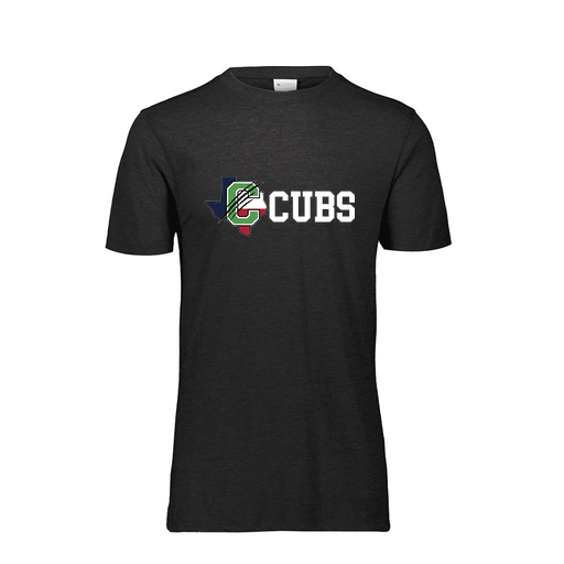 [FTSCUBBK-YS-LOGO3] Decker Youth Tri-Blend T-Shirt - Short Sleeve (Youth S, Black, Logo 3)