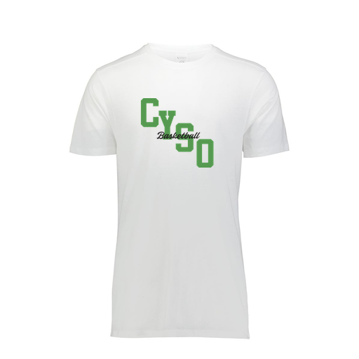 [FTSCUBWH-YS-LOGO1] Decker Youth Tri-Blend T-Shirt - Short Sleeve (Youth S, White, Logo 1)