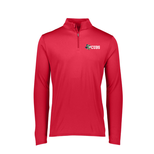 [FTLQFLRD-FAXS-LOGO3] Decker Women's Flex-Lite 1/4 Zip Shirt (Female Adult XS, Red, Logo 3)