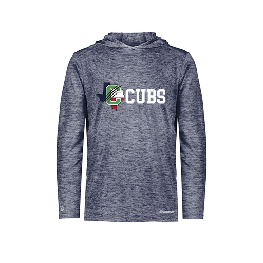 [FOLHCGNV-YS-LOGO3] Decker Youth Charge Hoodie (Youth S, Navy, Logo 3)