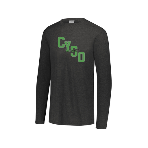[FTLCUBBK-AXS-LOGO1] Decker Men's Tri-Blend T-Shirt - Long Sleeve (Adult XS, Black, Logo 1)