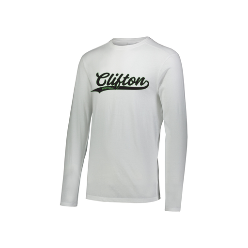 [FTLCUBWH-YS-LOGO2] Decker Youth Tri-Blend T-Shirt - Long Sleeve (Youth S, White, Logo 2)